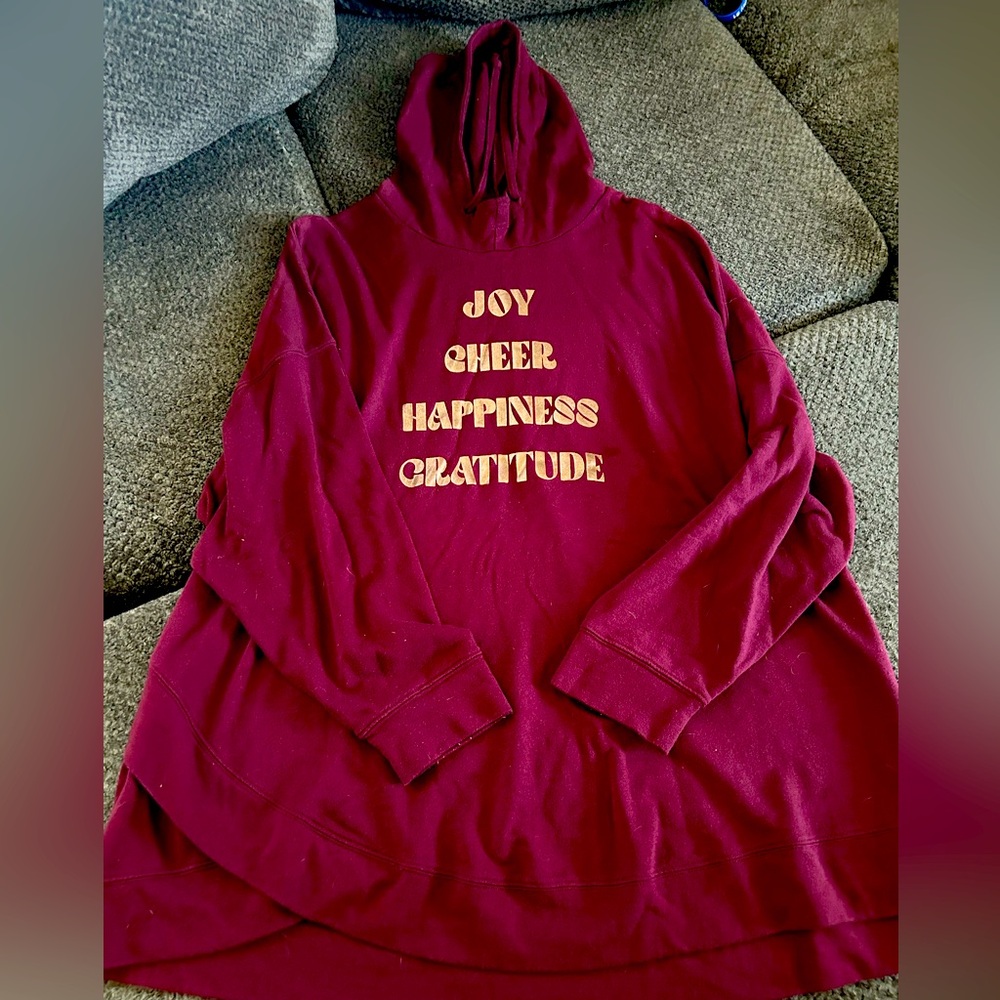 Lane Bryant holiday hoodie - sz 26/28